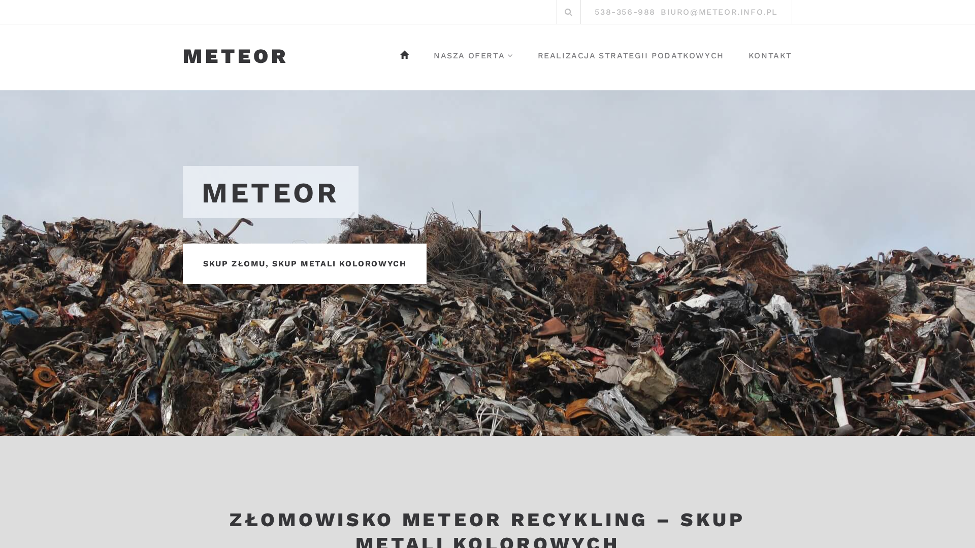 METEOR - Skup złomu